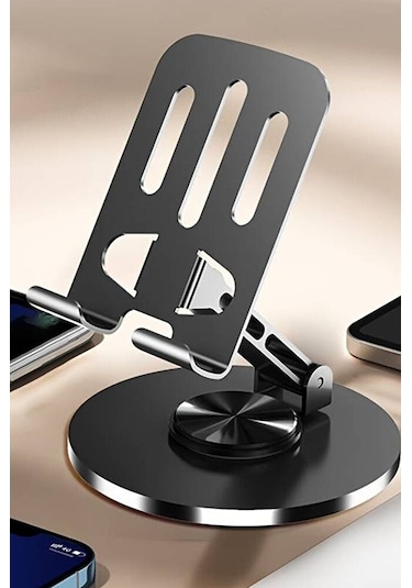 Katlanabilir Ve Ayarlanabilir Metal Telefon Tutucu Stand 360 Döne