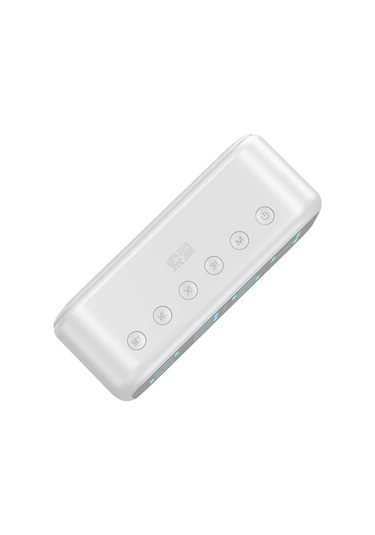 Kablosuz Hoparlör Dijital Saat Ve Alarm Özellikli, 6w Ses Çıkışı, Fm Radyo, Usb/tf/aux Girişli Beyaz