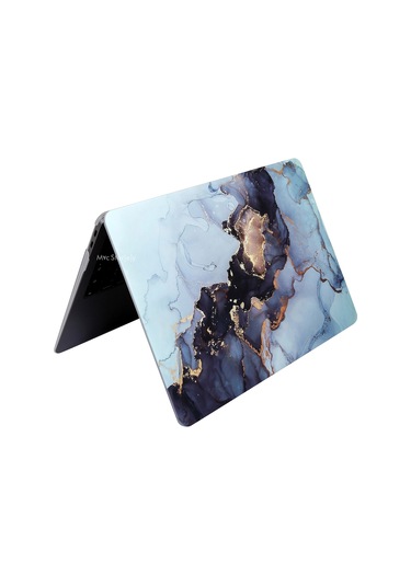 Macbook Uyumlu Air M1 Kılıf 13 İnç Maarble14nl Touchıd'li M1 Air A2337 A2179 A1932 İle Uyumlu Gri