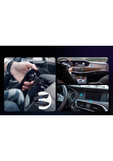 Nillkin Nkt08 Magroad Manyetik Kablosuz Şarj Cihazı Telefon Tutucu Siyah