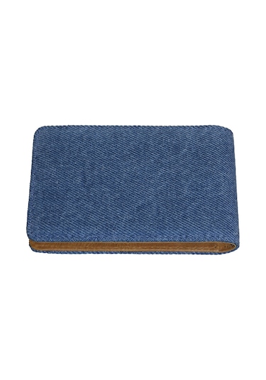 Zippo Deri - Denim Cüzdan Mavi