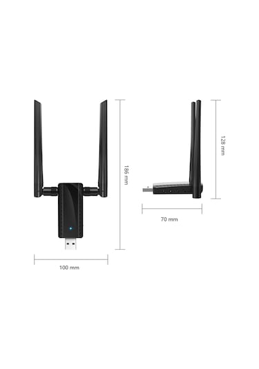 Wezone 2.4ghz 300mbps Wifi Genişletici, Ev İçi Sinyal Güçlendirici, 2 Adet 5dbi Antenli Usb Kablosuz Repeater