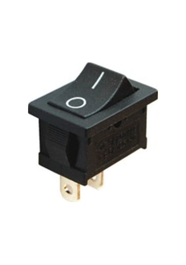 Mini Işıksız Anahtar On-Off 2P (Siyah)