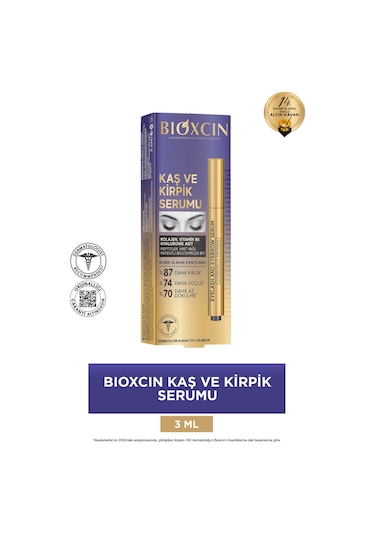 Bioxcin Kaş Kirpik Serumu - Kolajen Hyaluronik Asit Hint Yağı Keratin Peptidleri B5 Biocomplex B11