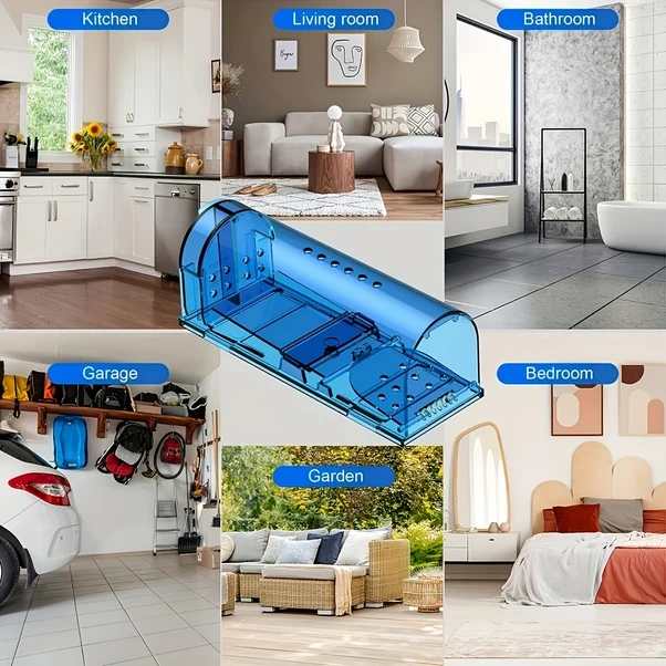 Sunshine011 1 Adet Kahverengi Fare Kapanı, İnsancıl Fare Tuzağı, Aileler Ve Evcil Hayvanlar İçin Güvenli