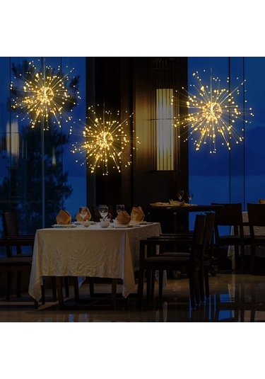 Novahub 150 Adet Led Işık Şelalesi, Su Geçirmez, 8 Modlu, Uzaktan Kumandalı Bahçe Ve İç Mekan Aydınlatması, Ilık Beyaz Ilık Beyaz