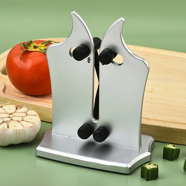 Hightower B-gümüş 1 Adet Profesyonel Bıçak Bileyici Dayanıklı Abs Evde Kolay Kullanım Tüm Bıçaklar İçin Pratik Kompakt Tasarım Hediye