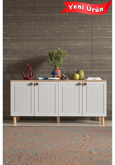 Bohem Konsol Mdf Kapak Beyaz