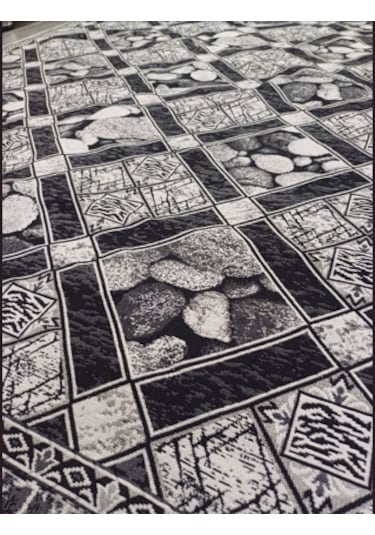 Savan Dokuma Halı Örtüsü 9m² 240 340 Kale Siyah2 Diğer