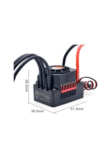 Bloomnest 80a Esc Bec Xt60 Fişli 2-3s Lipo Su Fırçasız 1/10 1/8 Rc Araba Arazi Paletli Hız Kontrol Cihazı