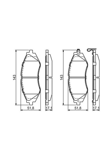 Chevrolet Lacetti 1.4 2005-2013 Bosch Ön Balata Wva23234