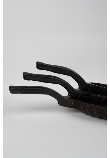 Masterchef Aluminyum Döküm 3'lü Dilimli Tava Kahverengi