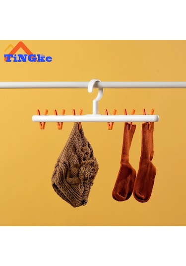 Orange-6 Klipler Elbise Mandalları Kurutma Askısı Rüzgar Geçirmez Kıyafet Rafı Cloth Plastik Rüzgar Geçirmez Ev Gereçleri 47128832