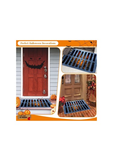 Singree 3d Halloween İllüzyon Palyaço Paspas - Suyu Hızlı Emici, Çift Taraflı Kayma Engeli, 60x90 Cm Poliester+kauçuk