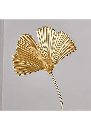 Yaz İçin Ahşap Ginkgo Yaprağı Heykeli, Oturma Odası, Salon, Yatak Odası, Ofis Dekorasyonu, El Yapımı Sanat Heykeli, Asılı Hediye Monolit