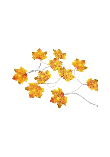Kangvka 6m 40 Led Akçaağaç Yapraklı Led Işık Zinciri, Ip65 Su Geçirmez, 3xaa Pil İle Çalışır Pil Dahil Değil , Ev Ve Bahçe Dekorasyonu İçin Diğer