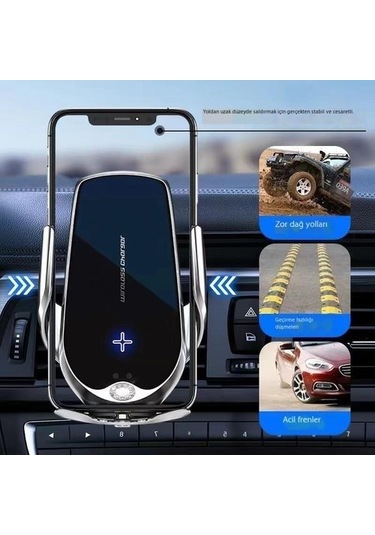 Wisdomselect Dönen Hava Çıkışı Araba Cep Telefonu Tutucusu Kablosuz Şarj Çok Fonksiyonlu Açık Pembe Yok Havalandırma T09oko