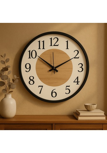 Yeni Tasarım Modern Duvar Saati Şık Ve Kalite Bir Arada No:1002 Siyah