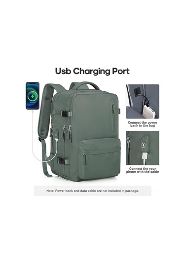 Fosenze 45l Genişletilebilir Laptop Çantası - Büyük Kapasiteli Seyahat Ve İş Çantası, 17 İnç Laptop Bölmesi İle Diğer