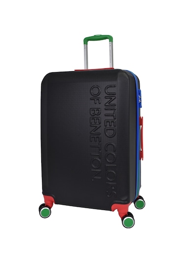 United Colors Of Benetton Lüx Abs 2'li Valiz Seti Büyük Boy - Orta Boy Siyah Bnt600 Siyah