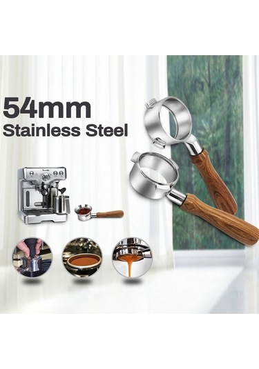 Pazly Paslanmaz Çelik Kahve Makinesi Dipsiz 54 Mm Filtre Tutucu - Çok Renkli Çok Renkli