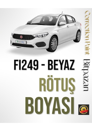Fiat Egea Albea Palio Doblo Punto Marea Stilo 249 Bulut Beyaz - Rötuş Boyası 20ml.