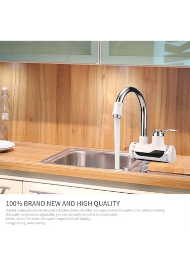 Anında Tankless Elektrikli Sıcak Su Isıtıcı Mutfak Hızlı Isıtma Musluk Musluğu