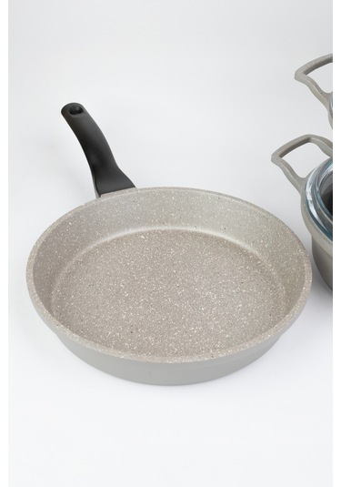 Masterchef Döküm 7 Parça Dik Kulak Tencere Seti Gri