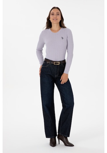 U.s. Polo Assn. Kadın Lila Kazak /triko 50313626-vr245 Lavanta