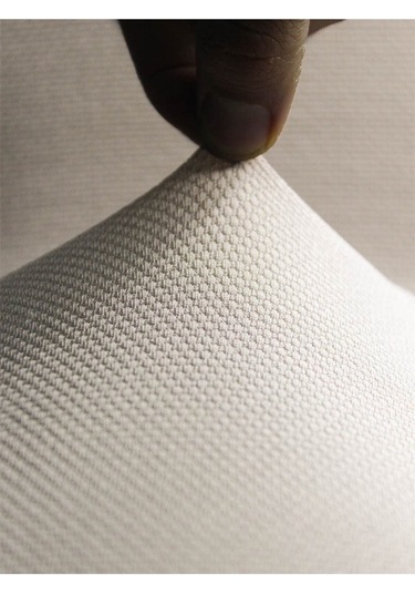 Balpeteği Likra Kumaşlı Sandalye Örtüsü , Yıkanabilir Sandalye Kılıfı 6li Krem