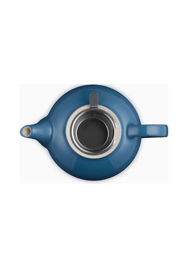 Le Creuset Paslanmaz Çelik Süzgeçli Seramik Çaydanlık, 1.3l Lacivert