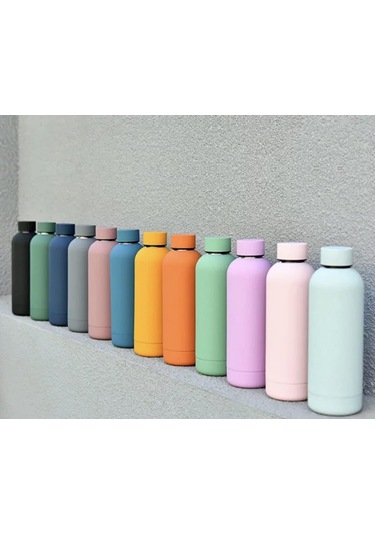 Yalıtımlı Paslanmaz Çelik Spor Su Şişesi Mor Mor