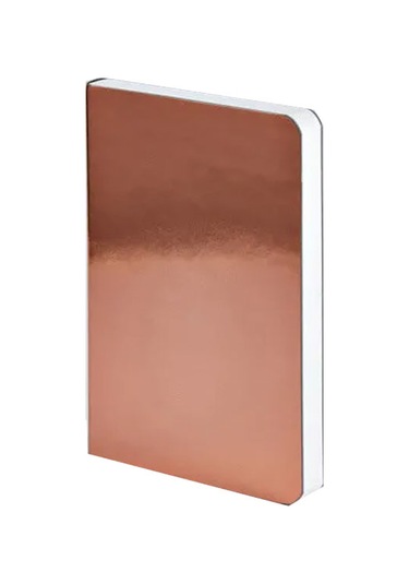 Nuuna Gri Noktalı A6 Defter Shiny Starlet Copper 53238 Gri