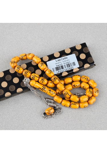 Katalin Hiç İşlemeli Kapsül 9x12mm Tesbih -turuncu