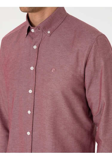 Pierre Cardin Erkek Bordo Gömlek Desenli 50306996-vr014 Bordo