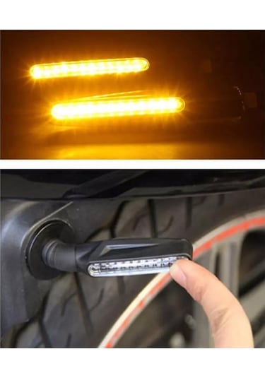 Techmaster Zxd-04 12V Su Geçirmez Motosiklet Led Çakarlı Sinyal Lambası