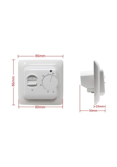 Ac 220v 16a Problu Manuel Yerden Isıtma Termostatı, Mekanik Yerden Isıtma Termostat Kontrol Cihazı