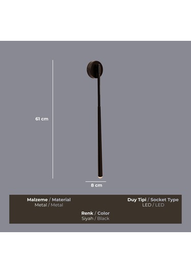 Vela Siyah Aplik Siyah