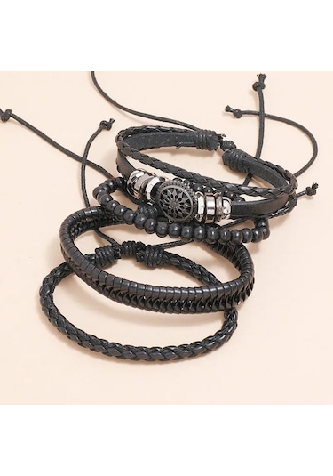 Gogoey Dbs3737 Erkek Deri Bileklik Çok Renkli