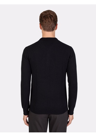 Karaca Erkek Regular Fıt Triko Kazak-siyah 113301200-07 Siyah