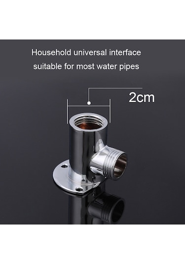 Taban Üst Sprey Çubuk Duş Tüpü Paslanmaz Çelik Duş Çıkış Borusu Dirsek, Boyut:20 Cm Diğer