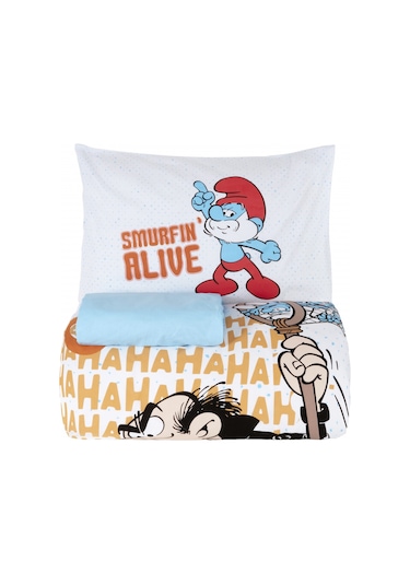 Karaca Home Smurfs Catch Tek Kişilik Nevresim Takımı 203.09.01.0004