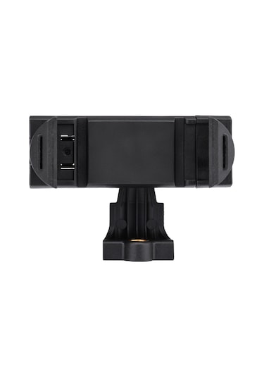 Moveevo Siyah Cep Telefonu Tutucu: 360 Derece Döner Top Kafa, Katlanabilir Tasarım, 1/4 İnç Vida Bağlantısı, Masa Üstü Tripod Uyumlu 60-85mm Genişlik Aralığı