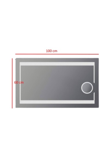 Orka - Galata Büyüteçli Ledli Ayna Yataydikey 100 60 - Tr9005 6438248