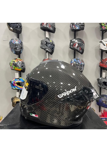 Sway Sw 861 Carbon Gloss Black Full Face Kask Siyah
