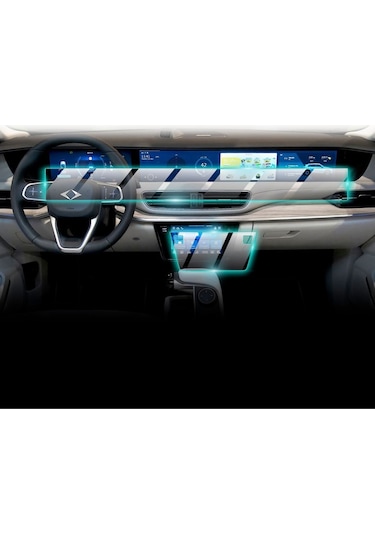 Togg T10x 12.3" Gösterge, 29" Bilgi Eğlence Tek + 8" Kumanda Ekranı Ipg Proactive Koruma