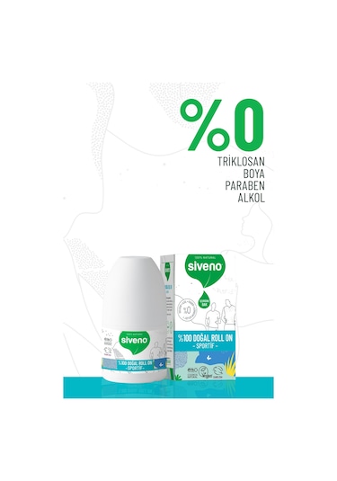 Siveno Sportif Vegan Unisex Roll-On Deodorant 50 ML