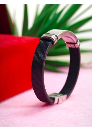 Çelik Derili Bileklik Kişiye Özel İsimli Paslanmaz Derili Çelik İsimli Bileklik 316 L Çelik Altın