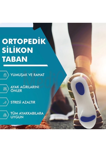 Medigel MG01 - Silikon Ortopedik Topuk Dikeni İçin Yumuşak Tabanlık