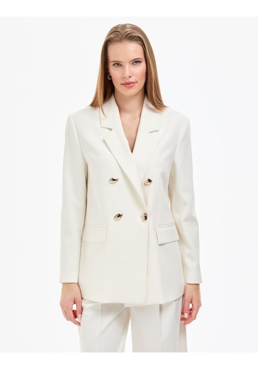 Pierre Cardin Kadın Ekru Ceket 50320338-vr019
